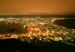 函館山の夜景?（薄ぼんやり）