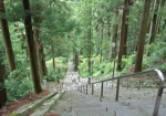 菩提梯（ぼだいてい）という287段の階段。高低差は104ｍ