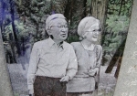 巾着田訪問記念に嫌儲の永世名誉板長のお写真が飾られている。