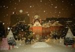 雪化粧した北海道庁旧本庁舎