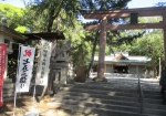 和歌山城の近くの護国神社