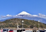駐車場から富士山が目の前に