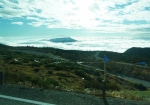 バスの車窓より。初めて見た雲海。山が海に浮かぶ島のように見えます。