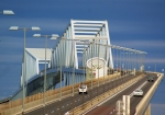 中央防波堤埋立地側からの東京ゲートブリッジ。まるで未来都市へ通じてる感じもします