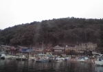 沖島の港には船がいっぱい！