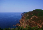 天売島西側の景勝地。断崖絶壁が海鳥の営巣に最適