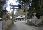 墓への階段の手前にある科長神社