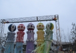 こけら落としの時の東北六県のお祭りの一つ仙台七夕飾り