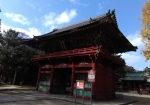 根津神社のシンボル的な赤門。