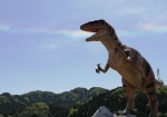 初めて見た「環水平アーク」と恐竜のコラボレーション