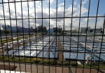 屋上から見る浄水施設
