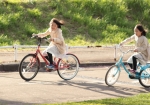 桜の季節、自転車