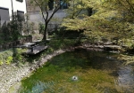 練馬城の濠跡といわれるひょうたん型の池