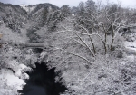 黒谷橋　雪景色　©山中温泉観光協会